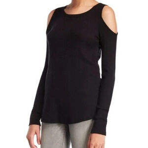 Splendid Thermal Cold Shoulder Long Sleeve Top